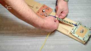 Двухцветный браслет из паракорда. Плетение. How to make "Fish knot" paracord bracelet