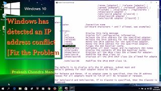 Windows has detected an IP address conflict [Fix the Problem]
