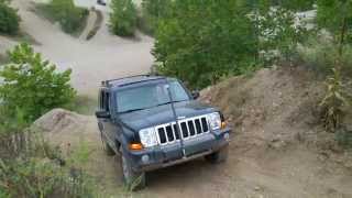 Jeep Commander at Indiana Badlands hills dunes - 2015