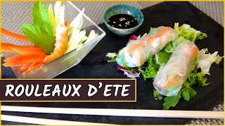 Recette des rouleaux d'été