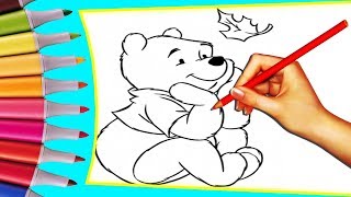 ?Винни Пух, раскрашиваем картинки для малышей