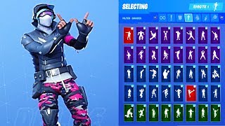 NEW Fortnite Gage Skin Outfit Showcase with All Dances & Emotes