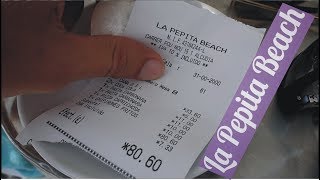 La Pepita Beach кафе на плая де муро, пляж Алькудия, Майорка, Испания, Июль 2017 г.