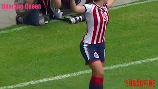 Norma Palafox and her goal celebration dance