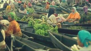 Pasar Terapung Banjarmasin - Indonesia Floating Market HD