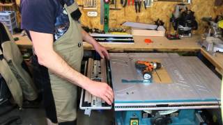 Makita MLT 100 настройка каретки.