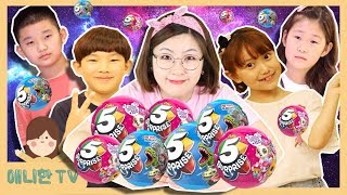 5 파이브 서프라이즈 랜덤 복불복 뽑기 ♥ 귀요미 키즈크리에이터 첫 데뷔! 롯데백화점 문화센터 수업 장난감 놀이 [애니한TV]