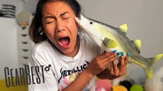 JUMBO FISH SQUISHY?! AMAZING GEAR BEST SQUISHY PACKAGE EVER!!