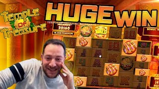TEMPLE TREASURE HUGE WIN!! It Goes Off!!