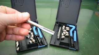 Inserto Rosca Postiça Helicoil Kit com macho  e roscas e aplicador