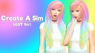Sims 4 Create A Sim | LGBT Pride Girl
