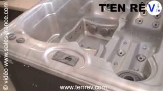 petit SPA intérieur jacuzzi de salon salle de bain 3 places