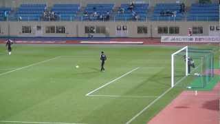 2013年4月3日 川崎 VS 磐田 フロンターレGK 試合前練習開始