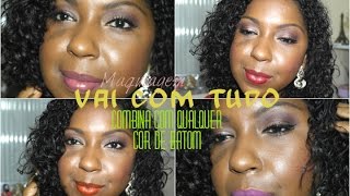 Maquiagem que combina com qualquer batom - Pele Negra | Paty Total