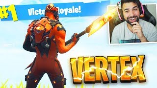 The New Fortnite VERTEX SKIN Gameplay..