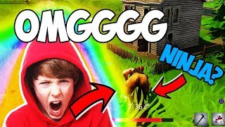 TROLLING NINJA JR. IN FORTNITE!!! (Fortnite Battle Royale)