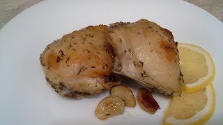 Курица с лимоном и розмарином