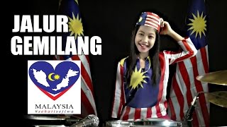 Jalur Gemilang Drum Cover by Nur Amira Syahira