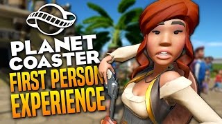 FIRST PERSON PARK - Giant Pirate Ship Park - Planet Coaster Gameplay #5