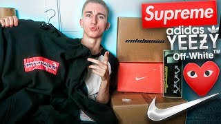 ABRIENDO PAQUETES DE SUPREME, OFF WHITE, NIKE.. Y MÁS!! HYPEBEAST HAUL [bycalitos]