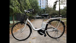 Bán xe đạp điện Yamaha Pas trợ lực tay ga hàng Nhật bãi cũ giá rẻ Tp HCM – Mã: X24b Lh:0909775445