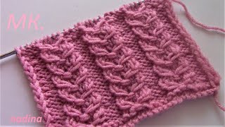КРАСИВЫЙ и ПРОСТОЙ узор для любых изделий(knit patterns)#узордляшапки#узордлякардигана#узордляшапки