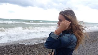 Крым. Пустые Пляжи. Море бушует. 22.08.2017 (Трансляция)