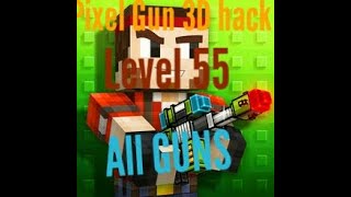Pixel gun 3D modded acc hack(level 55 all guns)