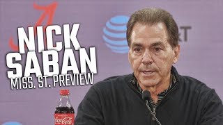 Nick Saban previews Alabama-Mississippi State
