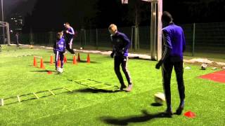Kondition - Koordination integriert mit Leitern und Ball