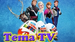 Анна и Эльза и их киндер сюрпризы, шопкинс, блейнд бэгс. Kinder surprise, shopkins with Frozen.