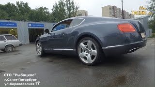 Bentley Continental Диагностика подвески и Развал/Схождение | СТО Рыбацкое| Шоу Тачки Ру