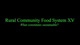 Rural Community Food System XV - 19.12.10
