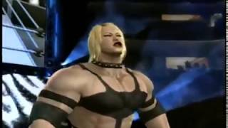 Intergender wrestling: massive muscular heel Heather Baxter vs Ryan King at the Amazon Club