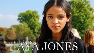 Aya Jones Full RUNWAY, WALK & INTERVIEW Compilation 2017