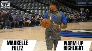 Markelle Fultz Works on Post Moves & 3-Point Shot in Practice Warm-Ups