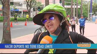 Nancy lleva 35 años disfrutando de las ciclovías de Medellín [Noticias] - Telemedellín