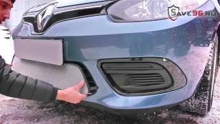 Защита радиатора на Renault Fluence (Рено Флюенс) 2013-2017 г.в. (рестайлинг)
