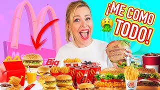 ? MCDONALDS VS BURGER KING ?** RETO EXTREMO ¡ME COMO TODO EL MENÚ ! ** ?