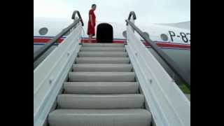 Air Koryo Ilyushin 18 flight.