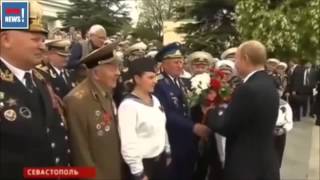 9 мая 2014 года Путина в Крыму приветствует весь народ