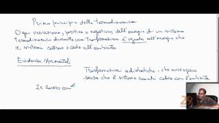 Primo principio della termodinamica - Videolezioni Termodinamica (Fisica1)