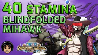 Blindfolded Walkthrough for Mihawk 40 Stamina [One Piece Treasure Cruise]