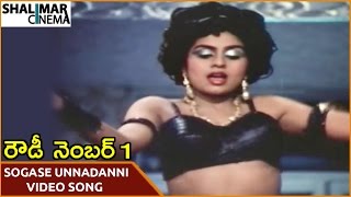 Rowdy Number 1 Movie || Sogase Unnadanni Video Song || Krishna, Radha || Shalimarcinema