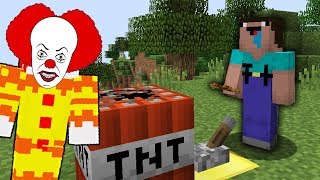 НУБ ЗАТРОЛЛЕН НЕВИДИМЫМ ПРО КЛОУН ОНО ПЕННИВАЙЗ В МАЙНКРАФТ ! ТРОЛЛИНГ MINECRAFT Мультик