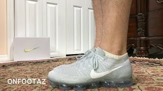 Nike Air VaporMax Platinum On Foot