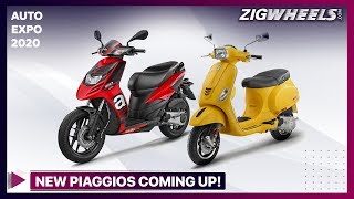 Vespa & Aprilia @ Auto Expo 2020 | SR 160, SR 125, RS 300, Tuono 300 & More | ZigWheels