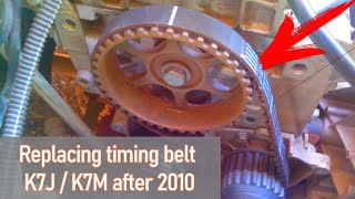 Replacement of timing on Renault K7J K7M 1.4 1.6 8V until 2010 release. | #Videolectures