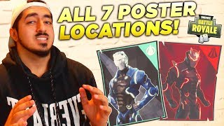 WHERE TO FIND ALL 7 CARBIDE/OMEGA POSTERS to SPRAY OVER in Fortnite! (Week 6 Challenge)