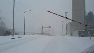 Snowy CN Train Neenah (Natalie Nightwolf 67K sub special & collab with Peace Whispers ASMR)